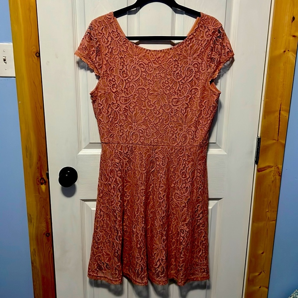 3/$20 vera moda pink lace  dress
